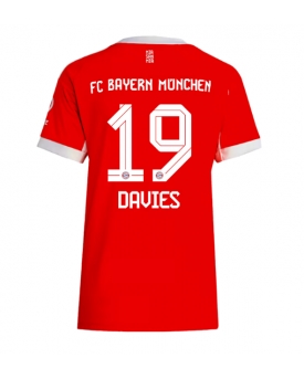 Bayern Munich Alphonso Davies #19 Maglia Gara Casa Repliche 2025-26 Donna Maniche Corte
